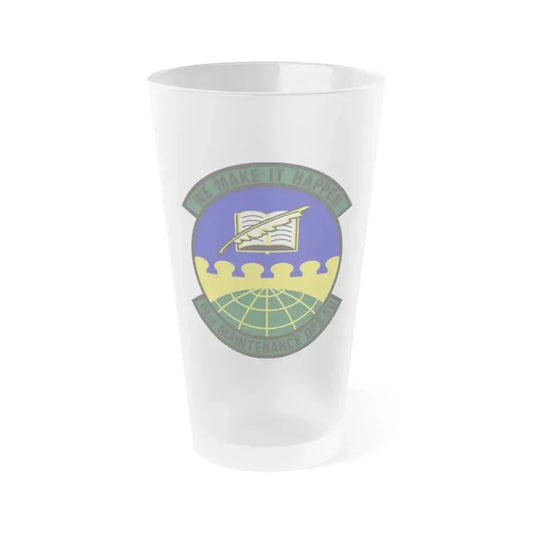 19th Maintenance Operations Squadron (U.S. Air Force) Frosted Pint Glass 16oz 16oz Frosted - Go Mug Yourself