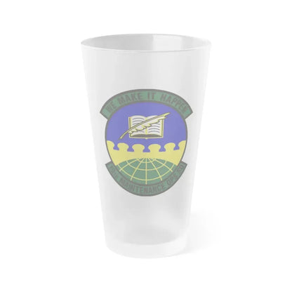 19th Maintenance Operations Squadron (U.S. Air Force) Frosted Pint Glass 16oz 16oz Frosted - Go Mug Yourself