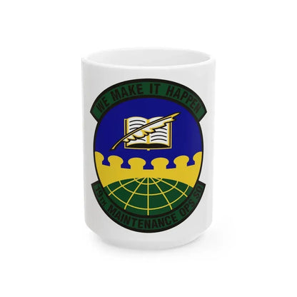 19th Maintenance Operations Squadron (U.S. Air Force) White Coffee Mug 15oz - Go Mug Yourself