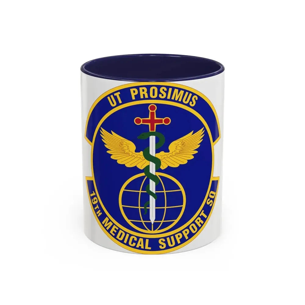 19th Medical Support Squadron (U.S. Air Force) Accent Coffee Mug 11oz Navy - Go Mug Yourself