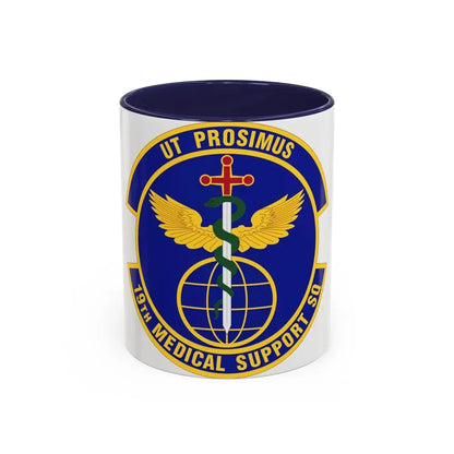 19th Medical Support Squadron (U.S. Air Force) Accent Coffee Mug 11oz Navy - Go Mug Yourself