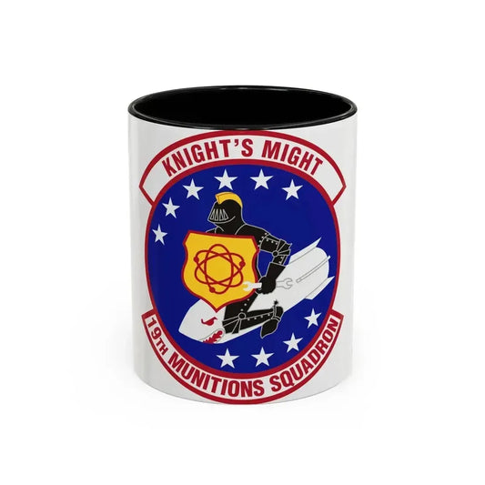 19th Munitions Squadron (U.S. Air Force) Accent Coffee Mug 11oz Black - Go Mug Yourself
