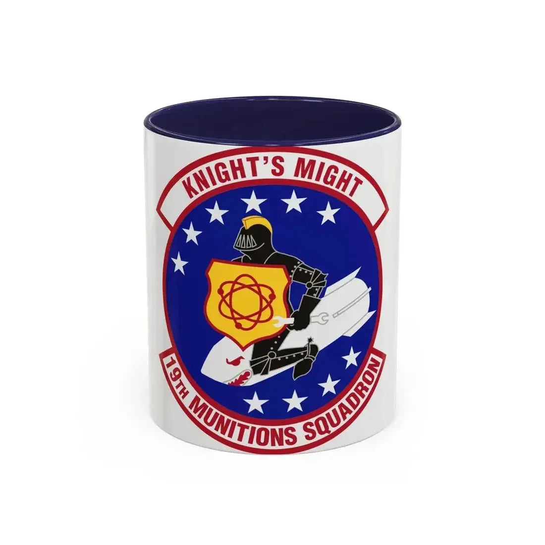 19th Munitions Squadron (U.S. Air Force) Accent Coffee Mug 11oz Navy - Go Mug Yourself