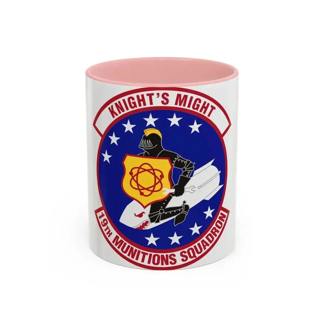 19th Munitions Squadron (U.S. Air Force) Accent Coffee Mug 11oz Pink - Go Mug Yourself