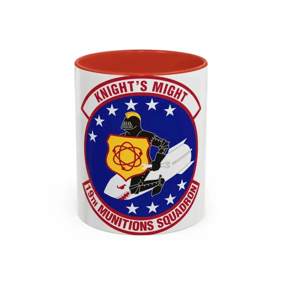 19th Munitions Squadron (U.S. Air Force) Accent Coffee Mug 11oz Red - Go Mug Yourself