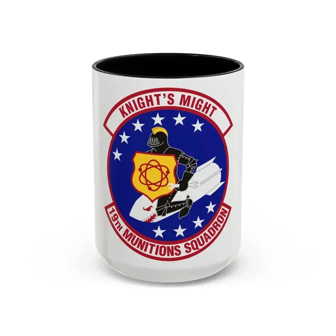 19th Munitions Squadron (U.S. Air Force) Accent Coffee Mug 15oz Black - Go Mug Yourself