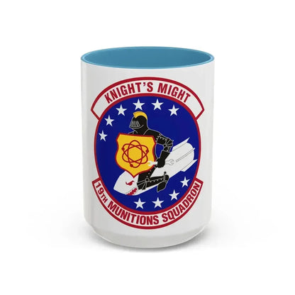 19th Munitions Squadron (U.S. Air Force) Accent Coffee Mug 15oz Light Blue - Go Mug Yourself