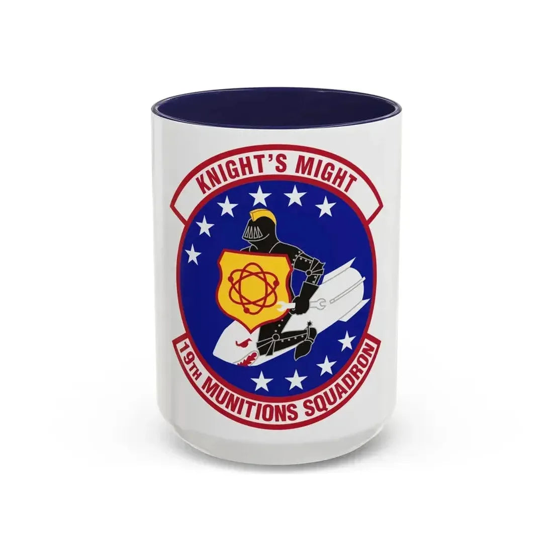19th Munitions Squadron (U.S. Air Force) Accent Coffee Mug 15oz Navy - Go Mug Yourself