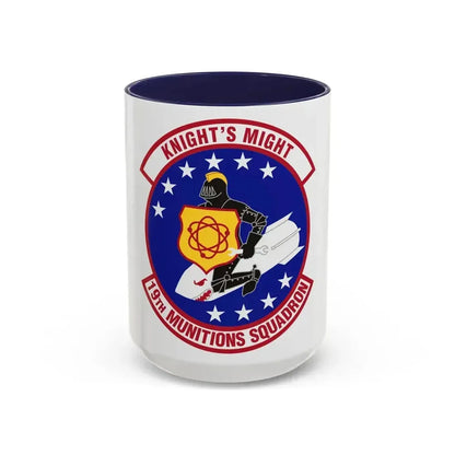 19th Munitions Squadron (U.S. Air Force) Accent Coffee Mug 15oz Navy - Go Mug Yourself