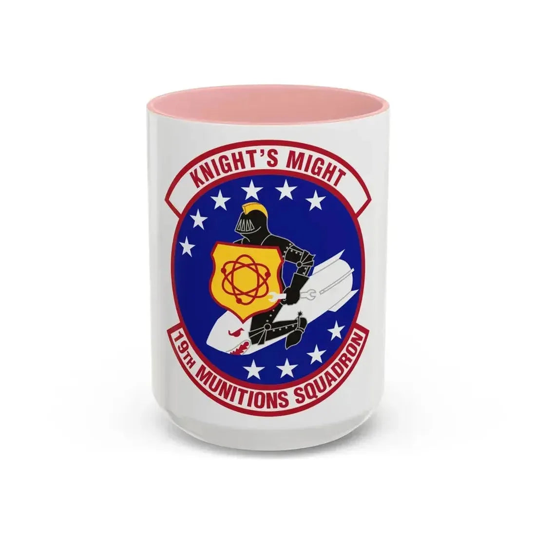 19th Munitions Squadron (U.S. Air Force) Accent Coffee Mug 15oz Pink - Go Mug Yourself
