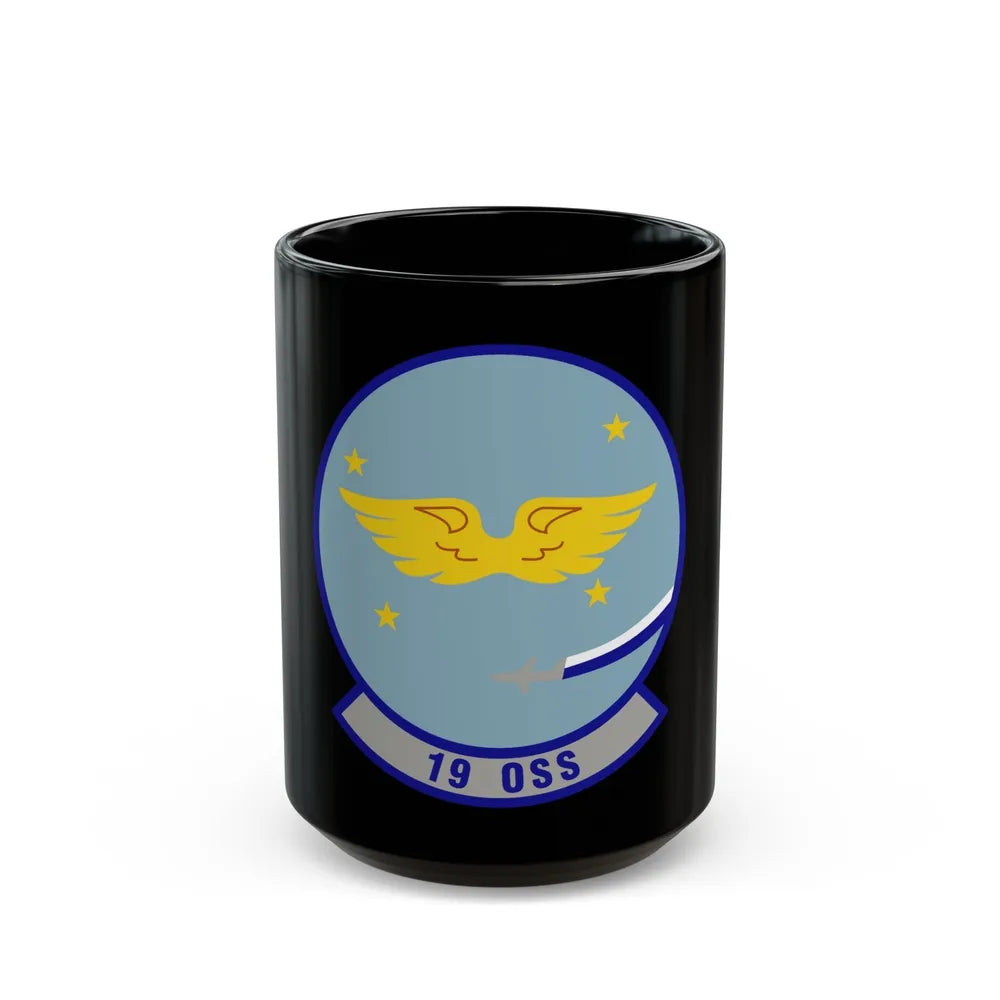 19th Operations Support Squadron (U.S. Air Force) Black Coffee Mug-15oz-Go Mug Yourself