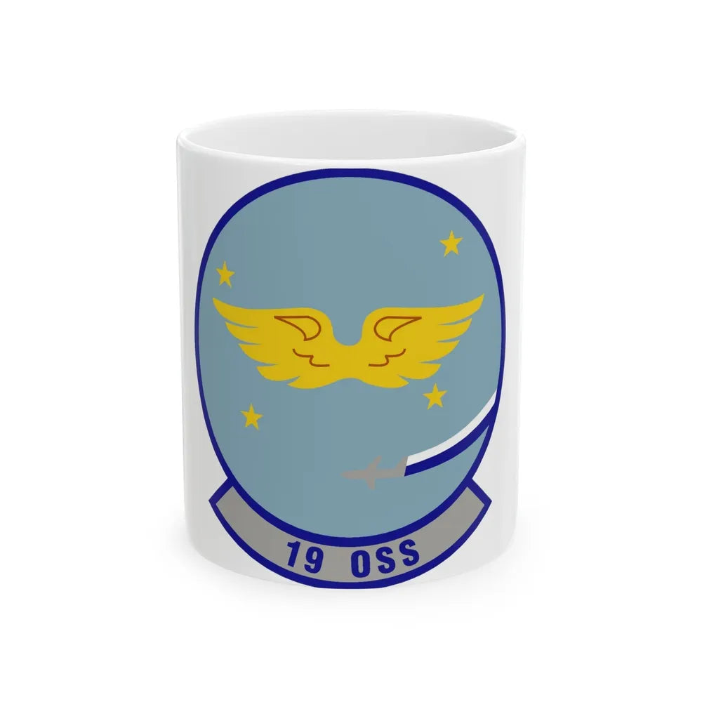 19th Operations Support Squadron (U.S. Air Force) White Coffee Mug-11oz-Go Mug Yourself