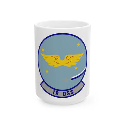 19th Operations Support Squadron (U.S. Air Force) White Coffee Mug-15oz-Go Mug Yourself