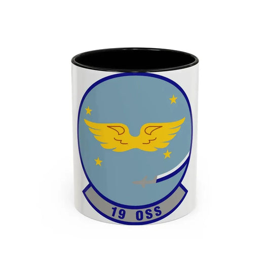 19th Operations Support Squadron (U.S. Air Force) Accent Coffee Mug 11oz Black - Go Mug Yourself