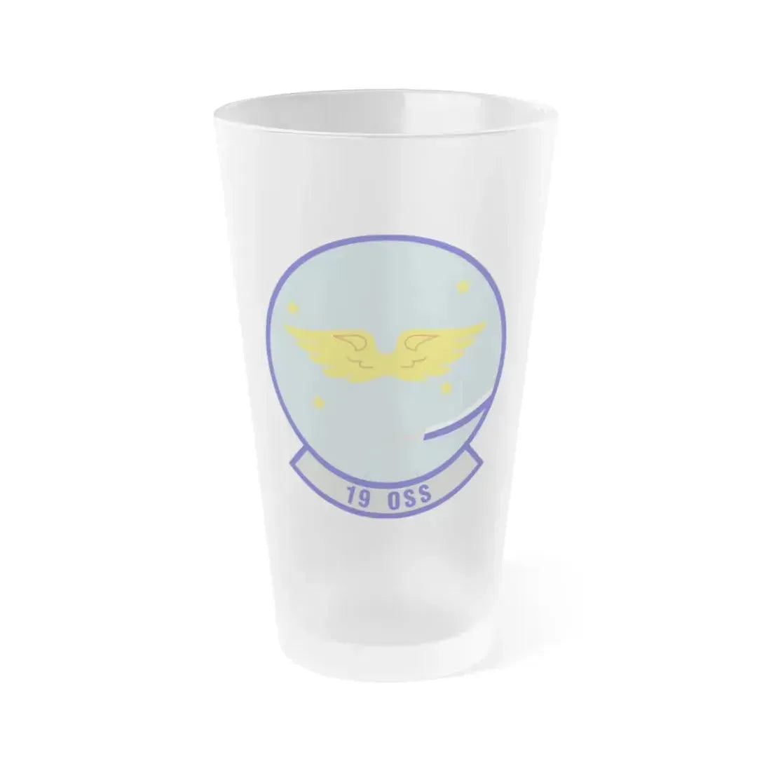 19th Operations Support Squadron (U.S. Air Force) Frosted Pint Glass 16oz 16oz Frosted - Go Mug Yourself