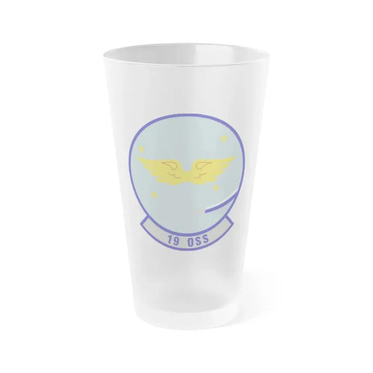 19th Operations Support Squadron (U.S. Air Force) Frosted Pint Glass 16oz 16oz Frosted - Go Mug Yourself