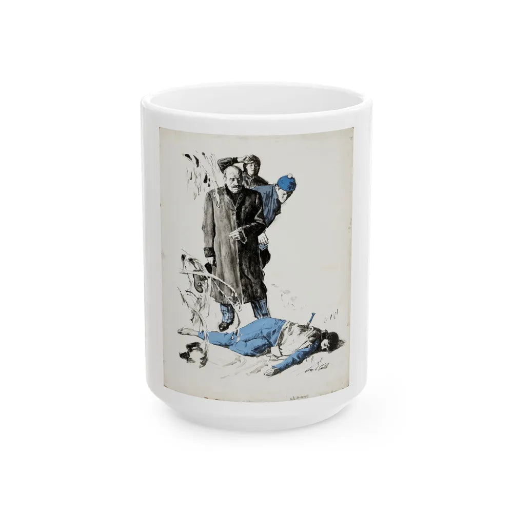 Crime Illustration - White Coffee Mug-15oz-Go Mug Yourself