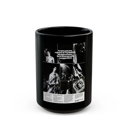 Taj Mahal 1971 (Music Poster) Black Coffee Mug-15oz-Go Mug Yourself