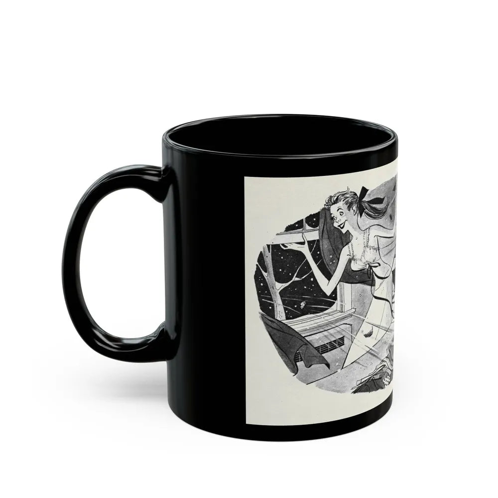 Don't Be a Fresh-Air Fiend!, This Week Magazine, November 9, 1952 - Black Coffee Mug-Go Mug Yourself