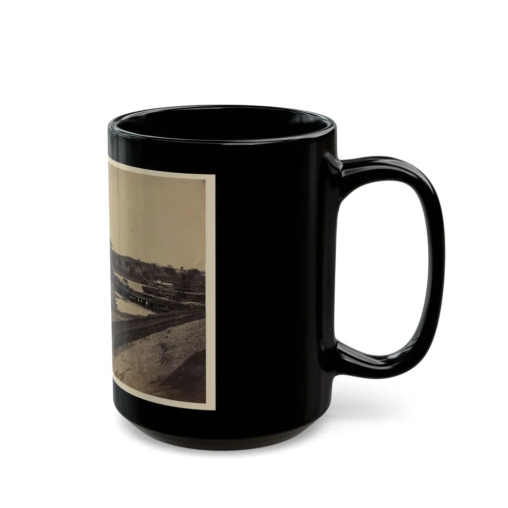 Dock On The South Side Of The James River, Opposite Richmond, Va.(2) (U.S. Civil War) Black Coffee Mug-Go Mug Yourself