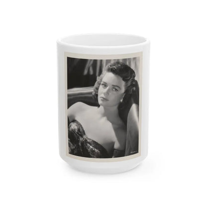 Dorothy Malone #129 (Vintage Female Icon) White Coffee Mug-15oz-Go Mug Yourself