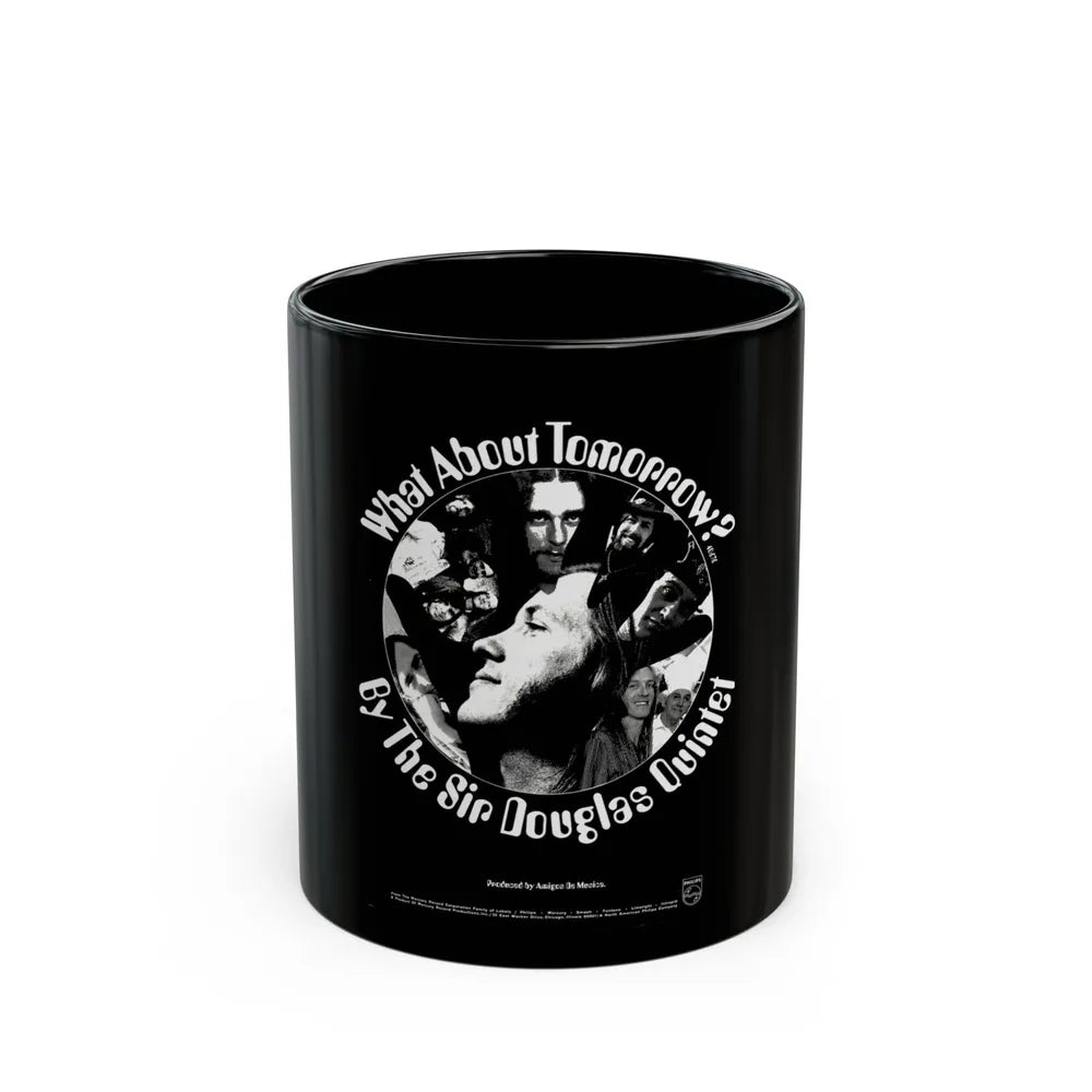 Sir Douglas Quintet 1970 (Music Poster) Black Coffee Mug-11oz-Go Mug Yourself