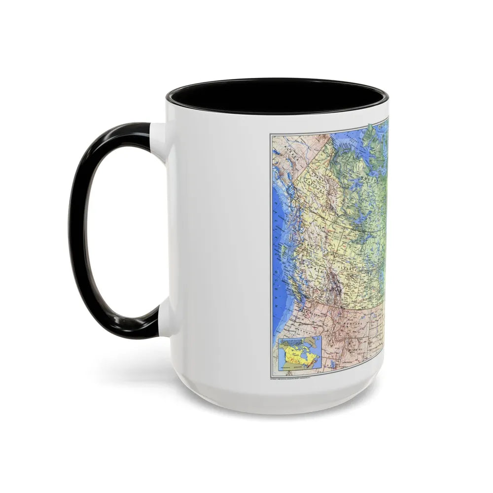 Canada (1985) (Map) Accent Coffee Mug-Go Mug Yourself