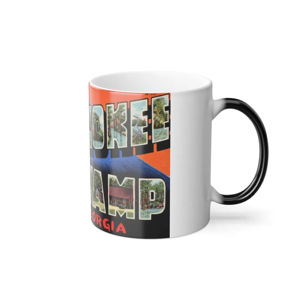 Greetings from Okefenokee Swamp Georgia (Greeting Postcards) Color Changing Mug 11oz-Go Mug Yourself