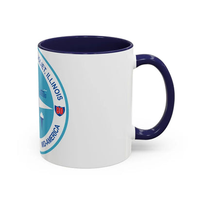 Seal of Joliet Illinois - Accent Coffee Mug-Go Mug Yourself