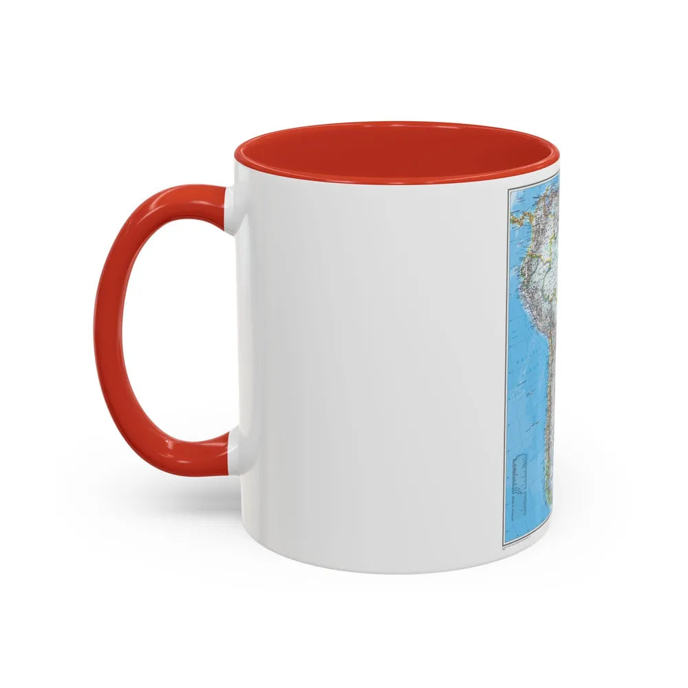 South America (2007) (Map) Accent Coffee Mug-Go Mug Yourself