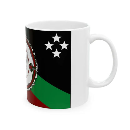 Flag of East New Britain Papa New Guinea - White Coffee Mug-Go Mug Yourself