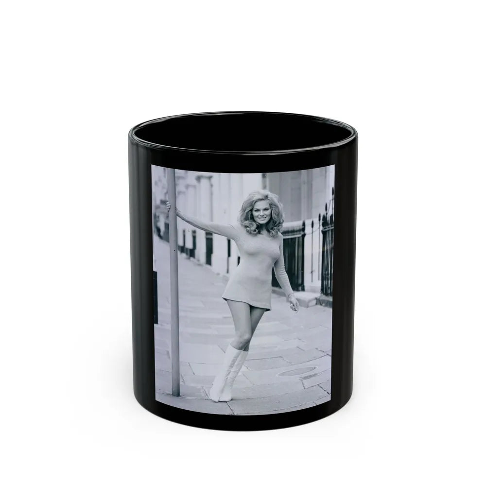 Julie Ege #193 (Vintage Female Icon) Black Coffee Mug-11oz-Go Mug Yourself