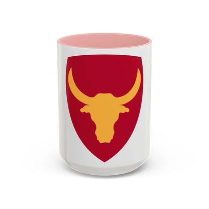 Philippine Combat Headquarters (U.S. Army) Accent Coffee Mug-15oz-Pink-Go Mug Yourself