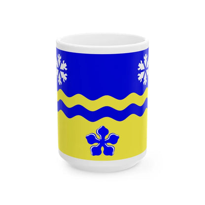 Flag of Prince George British Columbia Canada - White Coffee Mug-15oz-Go Mug Yourself