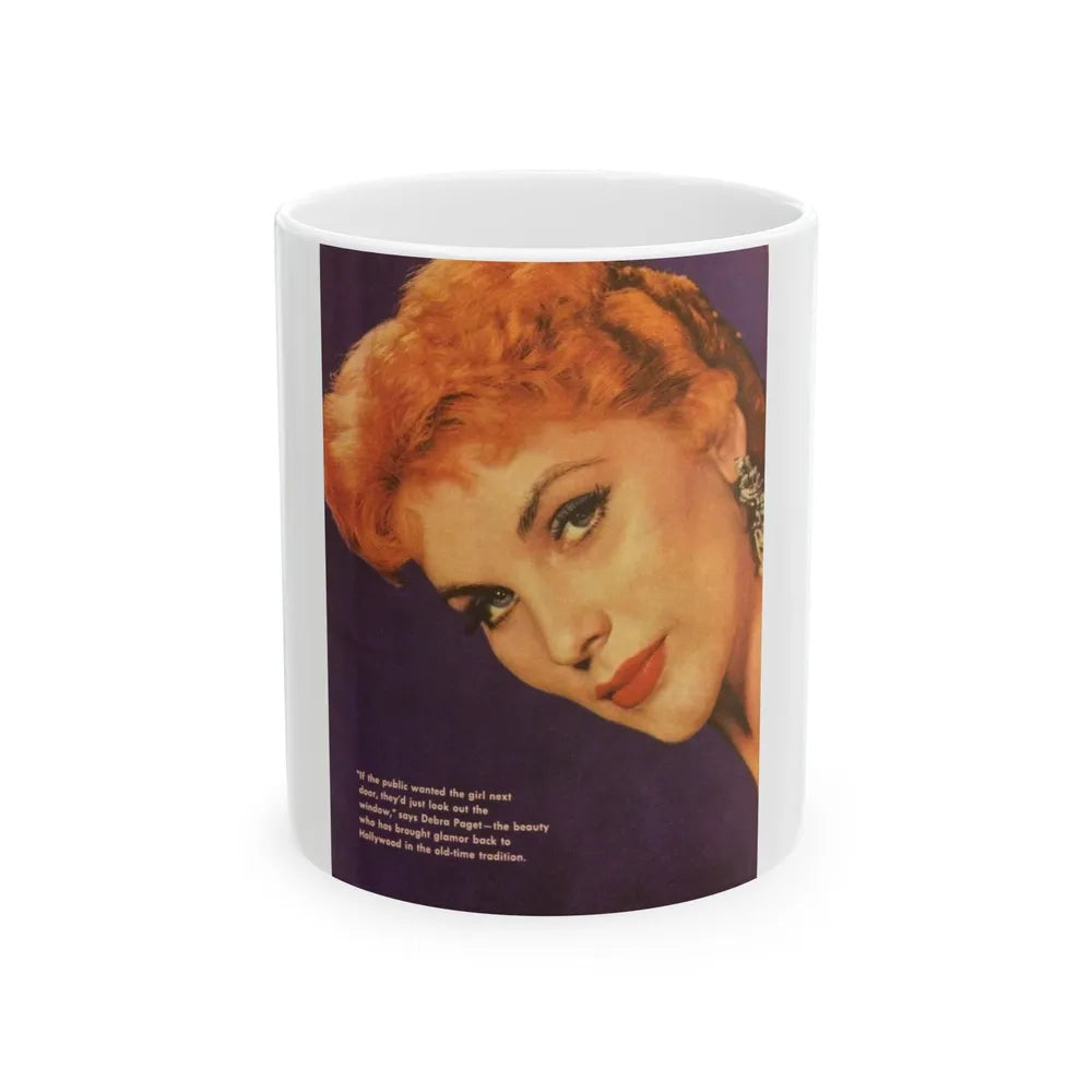 Debra Paget #618 (Vintage Female Icon) White Coffee Mug-11oz-Go Mug Yourself