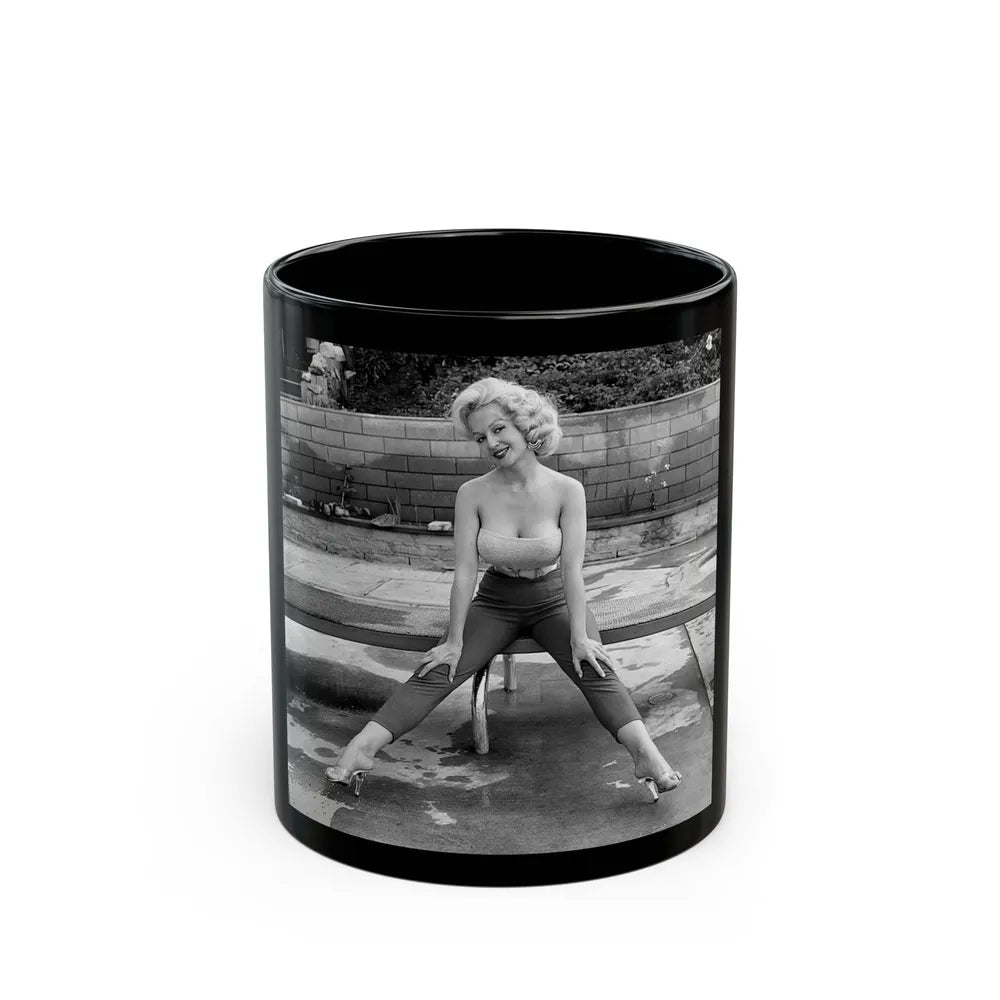 Greta Thyssen #51 (Vintage Female Icon) Black Coffee Mug-11oz-Go Mug Yourself