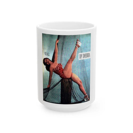 Debra Paget #647 (Vintage Female Icon) White Coffee Mug-15oz-Go Mug Yourself