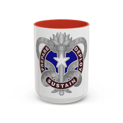 Medical Logistics Command (U.S. Army) Accent Coffee Mug-15oz-Red-Go Mug Yourself