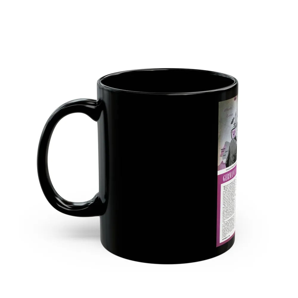 Germany's Strategy of Defeat, Liberty, September 18, 1943 - Black Coffee Mug-Go Mug Yourself