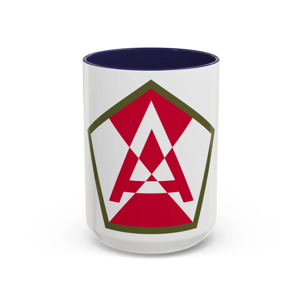 Fifteenth United States (U.S. Army) Accent Coffee Mug-15oz-Navy-Go Mug Yourself