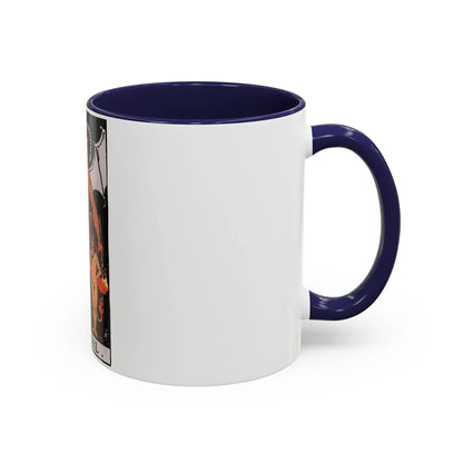 The Devil (Tarot Card) Accent Coffee Mug-Go Mug Yourself