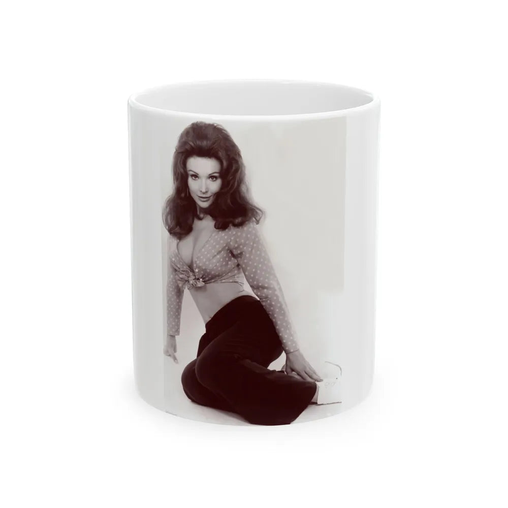 Francine York #05 (Vintage Female Icon) White Coffee Mug-11oz-Go Mug Yourself