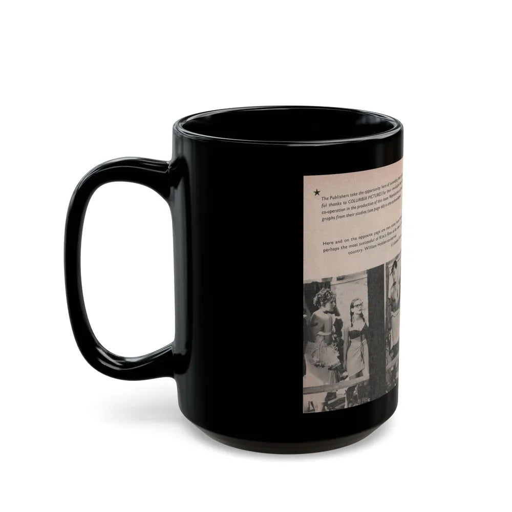 Kim Novak #165 - Scanned Mag. 66 Photos (Vintage Female Icon) Black Coffee Mug-Go Mug Yourself