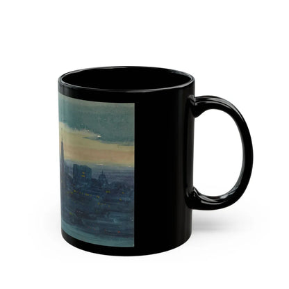 Brooklyn Promenade-Looking West - Black Coffee Mug-Go Mug Yourself