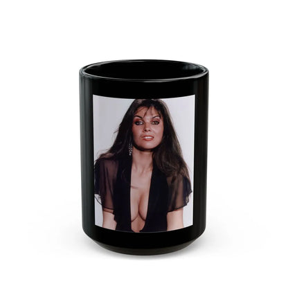 Caroline Munro #191 (Vintage Female Icon) Black Coffee Mug-15oz-Go Mug Yourself