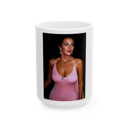 Lynda Carter #202.1 (Vintage Female Icon) White Coffee Mug-15oz-Go Mug Yourself