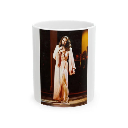 Lynda Carter #170 (Vintage Female Icon) White Coffee Mug-11oz-Go Mug Yourself