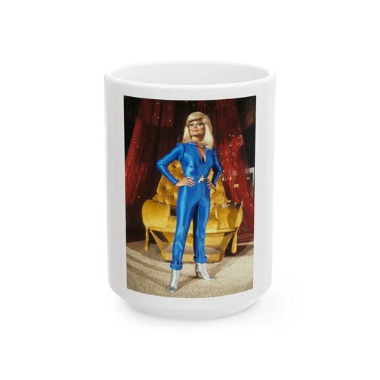 Loni Anderson #63 (Vintage Female Icon) White Coffee Mug-15oz-Go Mug Yourself