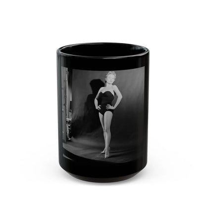 Carol Ohmart #27 (Vintage Female Icon) Black Coffee Mug-15oz-Go Mug Yourself