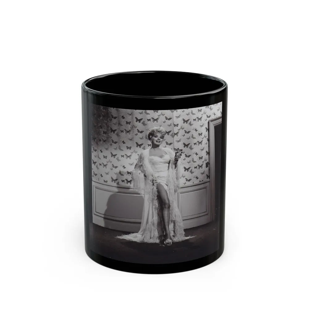 Barbara Nichols #480 (Vintage Female Icon) Black Coffee Mug-11oz-Go Mug Yourself